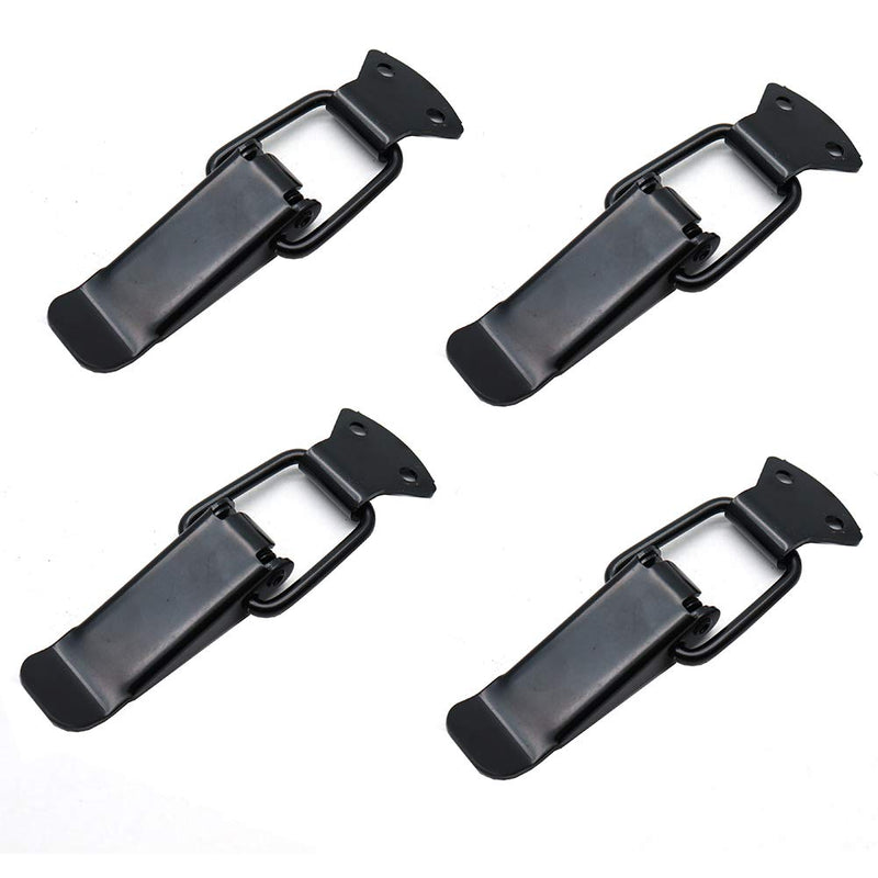 Rannb Large Toggle Latch Spring Loaded Hasp Latch for Trunk, Box, and Chest - Pack of 4 Extra Large Size No Padlock Hole