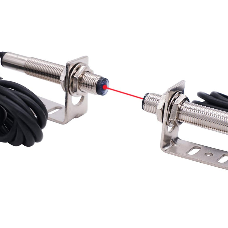 [AUSTRALIA] - Taiss/1 Pair photoelectric Switch 0-20M Through-Beam Reflection Optical Photoelectric Beam Sensor NPN NO photoelectric Sensor Switch 6-36V Proximity Switch with Infrared Ray Beam E3F-20DNL-Z-12MM 