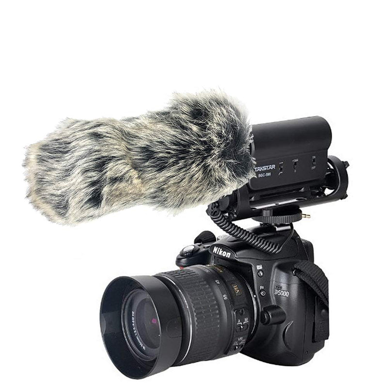 [AUSTRALIA] - Yisau Outdoor Microphone Furry Windscreen Muff for Rode VideoMic GO/TAKSTAR SGC-598 On-Camera Microphone 
