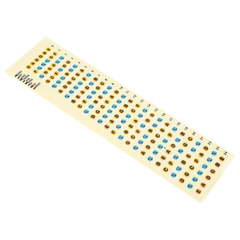 Fafeims Guitar Fretboard Stickers Wear-Resistant Fingerboard Note Decals Frets Map Sticker Decoration