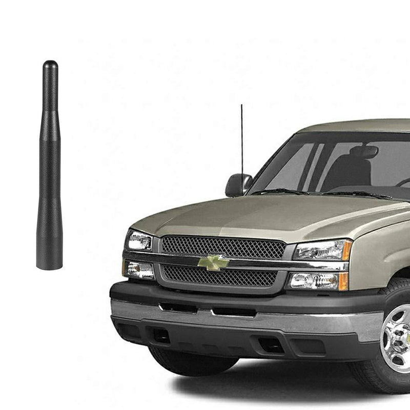 ZHParty 4 1/3 inch Fender Short Antenna Mast Perfect Replacement for 1992–2005 Chevrolet Chevy Pickup Trucks & SUVs - Only fit Replaces for 6mm Stud Fender Antenna Base