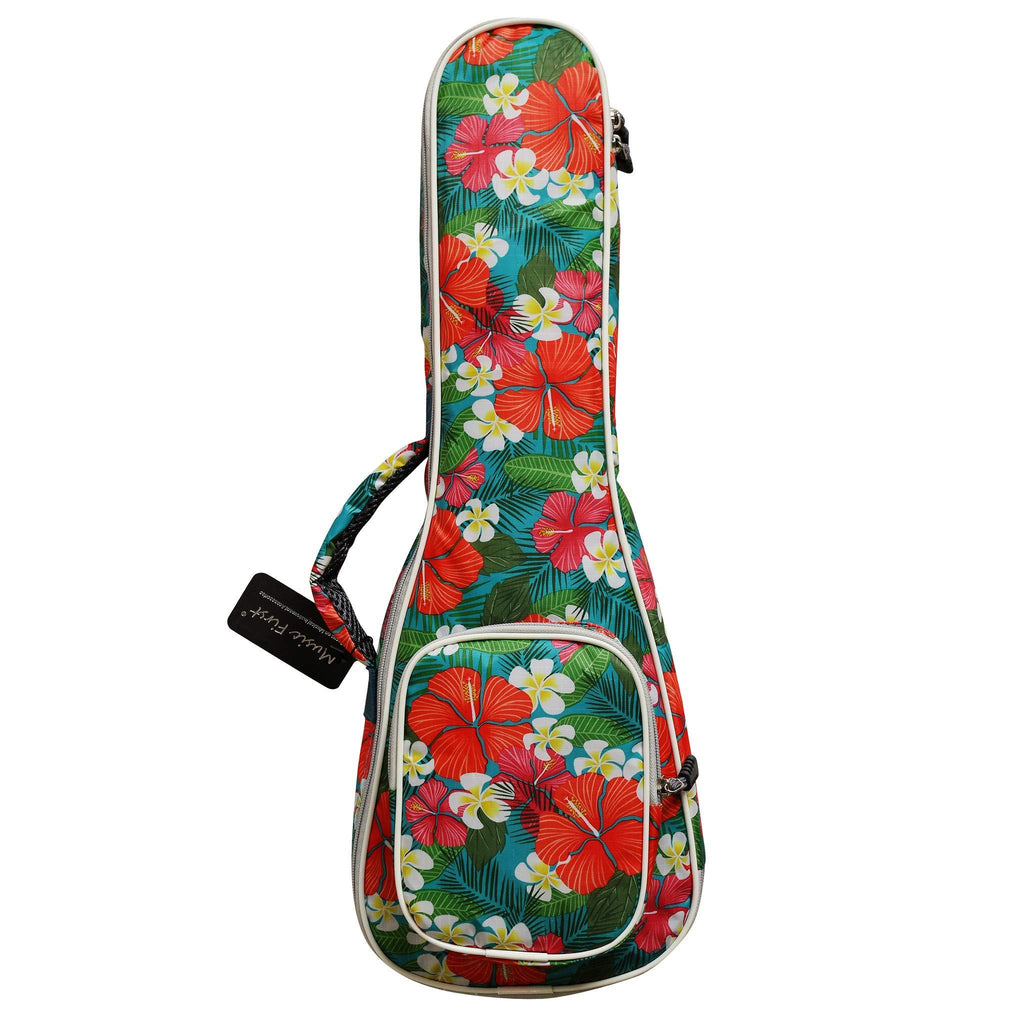 MUSIC FIRST Original Design Nylon"Tropical Flower" ukulele case ukulele bag ukulele cover, New Arrial! (Fit for 23~24 inch Concert Ukulele) Fit for 23~24 inch Concert Ukulele TropicalFlower