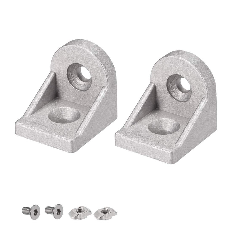uxcell Angle Arbitrary Bracket Set, Corner L Connector for 4040 Series Aluminum Extrusion Profile, 2 Pcs
