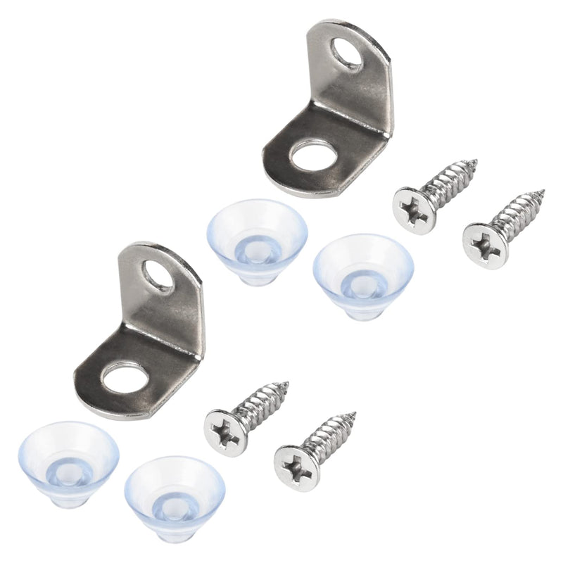 MroMax 50 PCS 0.71" x 0.71" L-Shaped Plating Angle Brace Color Zinc Iron Rracket Right Angle Joint Bracket Fastener Connection Angle Bracket