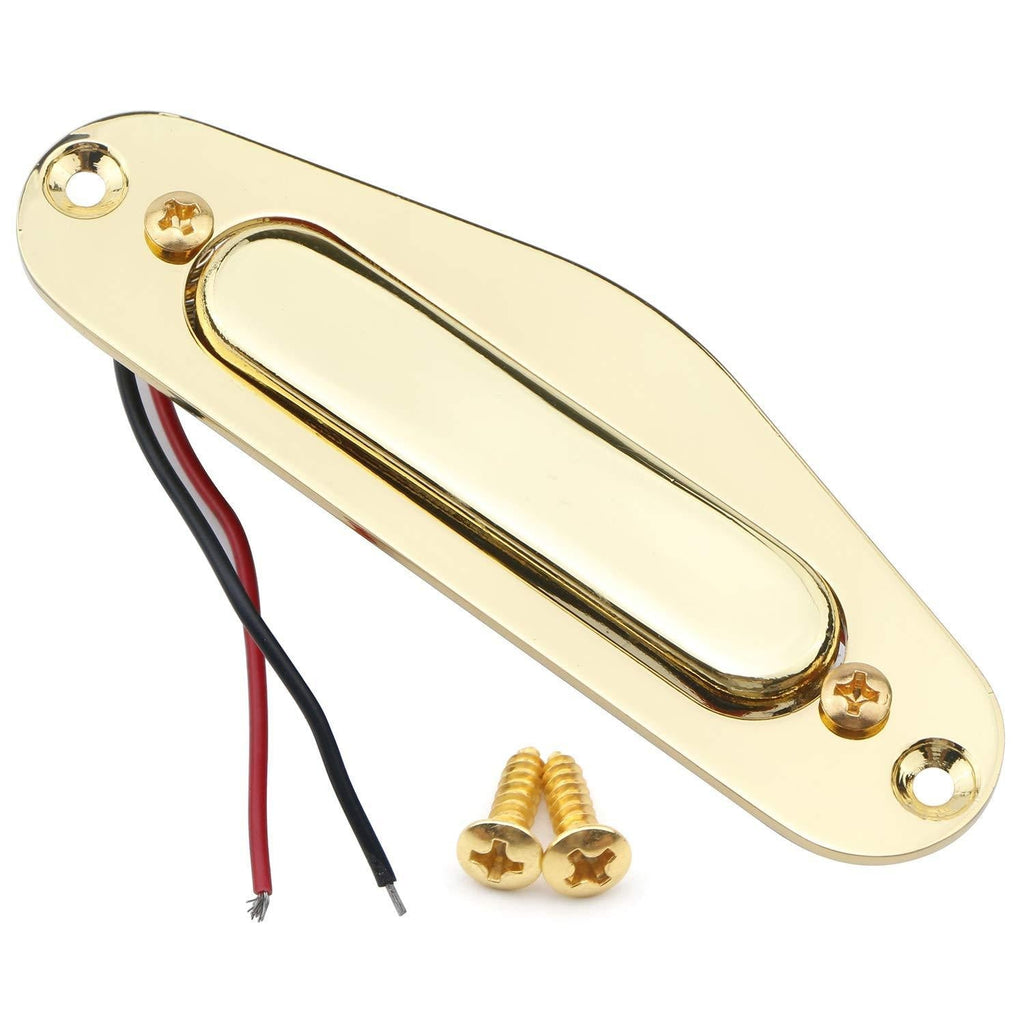1pcs Guitar Neck Pickup, Gold Single Coil Audio Transducer for TL Style Electric Guitars Accessory