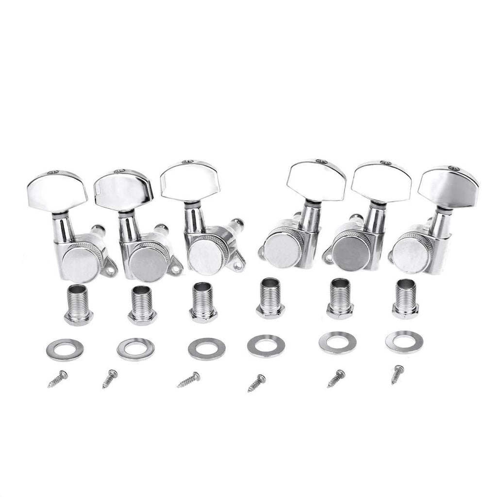 Musiclily Pro 3x3 Guitar Locking Tuners Tuning Pegs Keys Machine Heads Set for Les Paul Electric or Acoustic Guitar, Chrome