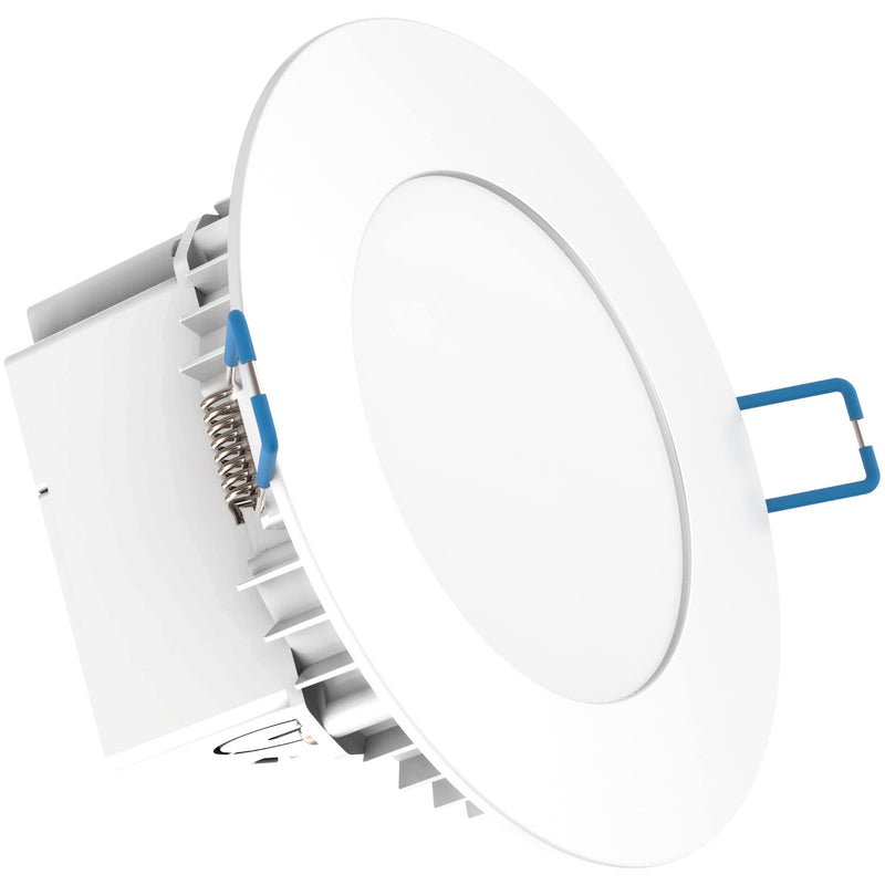 Sunco Lighting 4 Inch Slim LED Downlight, Integrated Junction Box,10W=60W, 650 LM, Dimmable, 5000K Daylight, Recessed Jbox Fixture, IC Rated, Simple Retrofit Installation - ETL & Energy Star