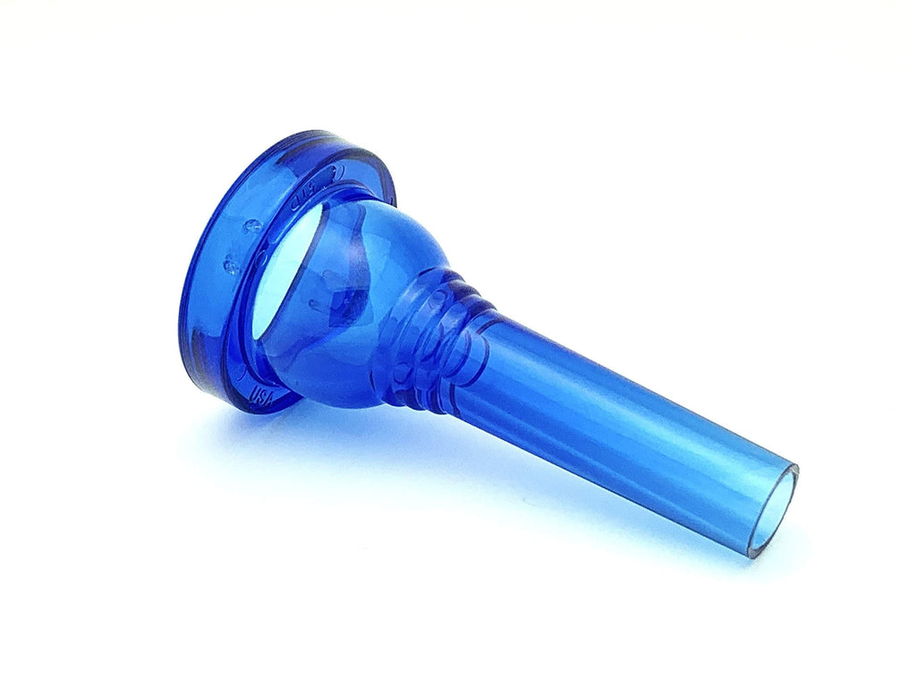 KELLY-51D - Large-shank Trombone/Euphonium Lexan-Mouthpiece - Crystal-Blue