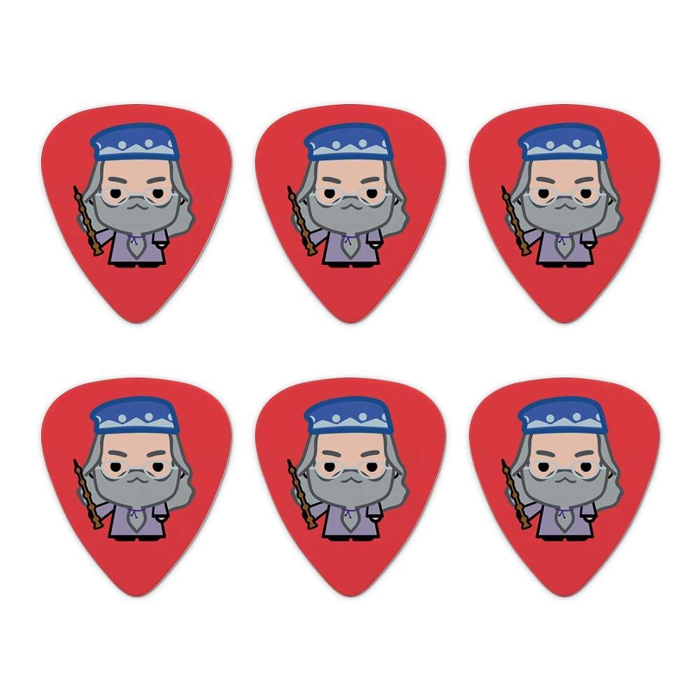 Harry Potter Dumblesore Cute Chibi Character Novelty Guitar Picks Medium Gauge - Set of 6