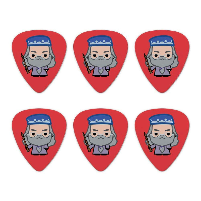 Harry Potter Dumblesore Cute Chibi Character Novelty Guitar Picks Medium Gauge - Set of 6