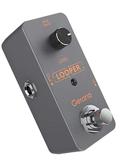 Getaria Mini Looper Guitar Bass Effects Pedals Unlimited Overdubs 5 Minutes of Looping with USB cable