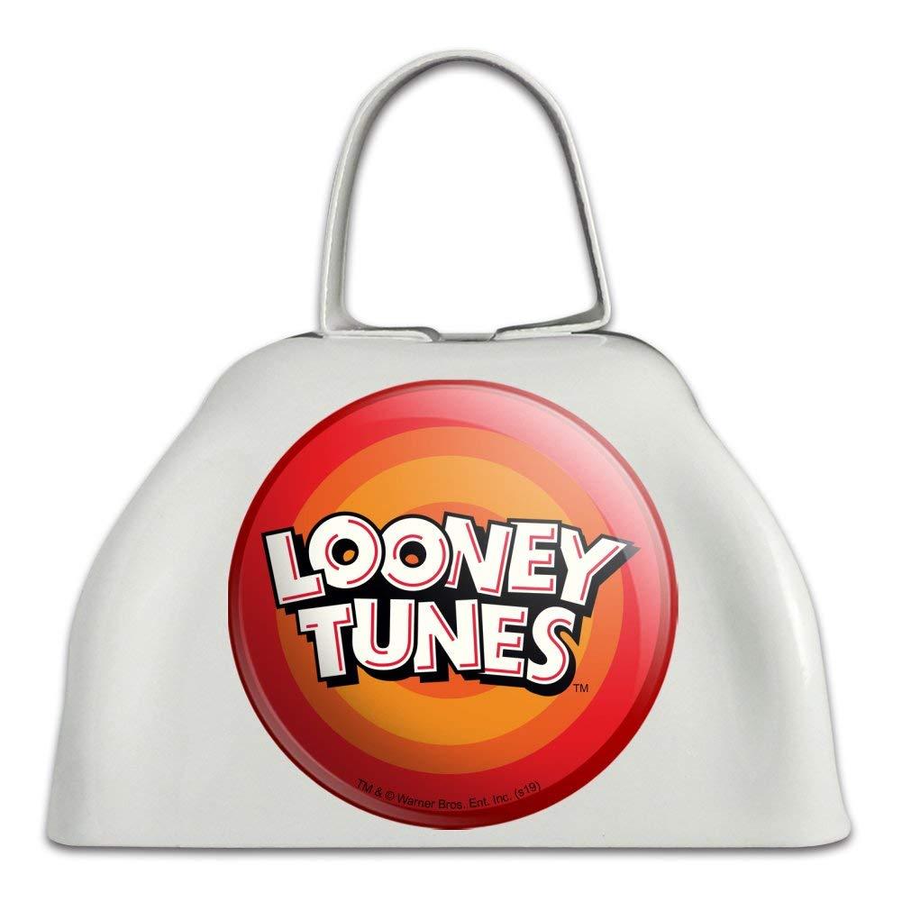 Looney Tunes Logo White Metal Cowbell Cow Bell Instrument