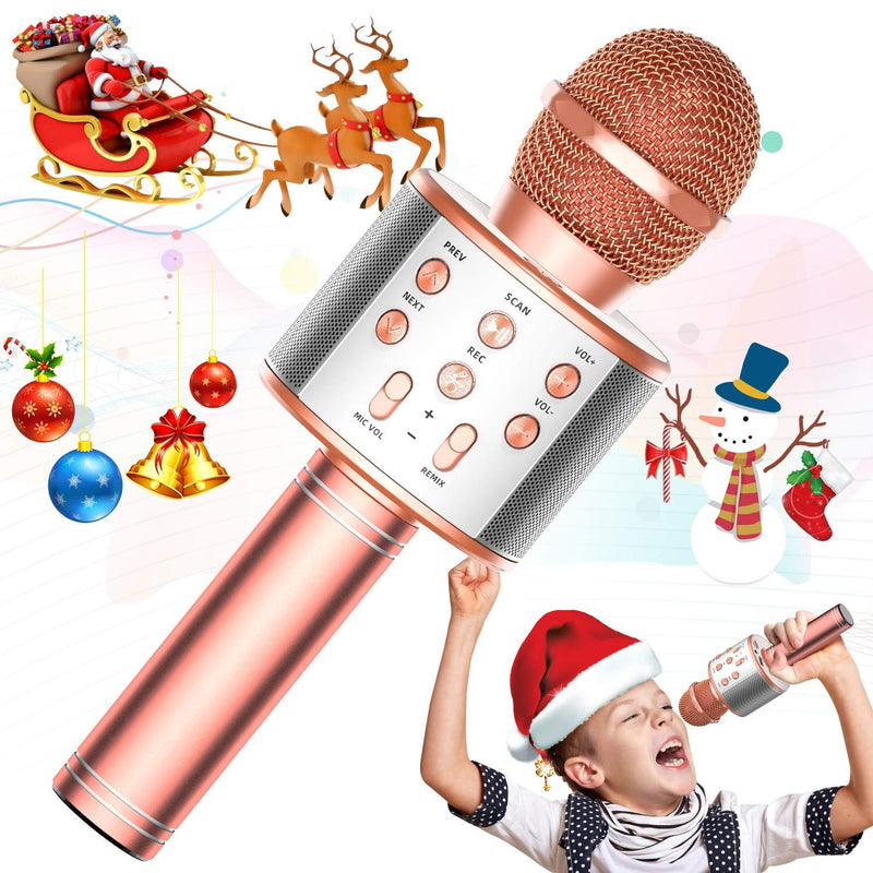 [AUSTRALIA] - TRONICMASTER Wireless Karaoke Microphone Bluetooth, 3 in 1 Wireless Portable Handheld Mic Karaoke Machine for Christmas Home Birthday Party, Voice Disguiser Karaoke Microphone for Kids 