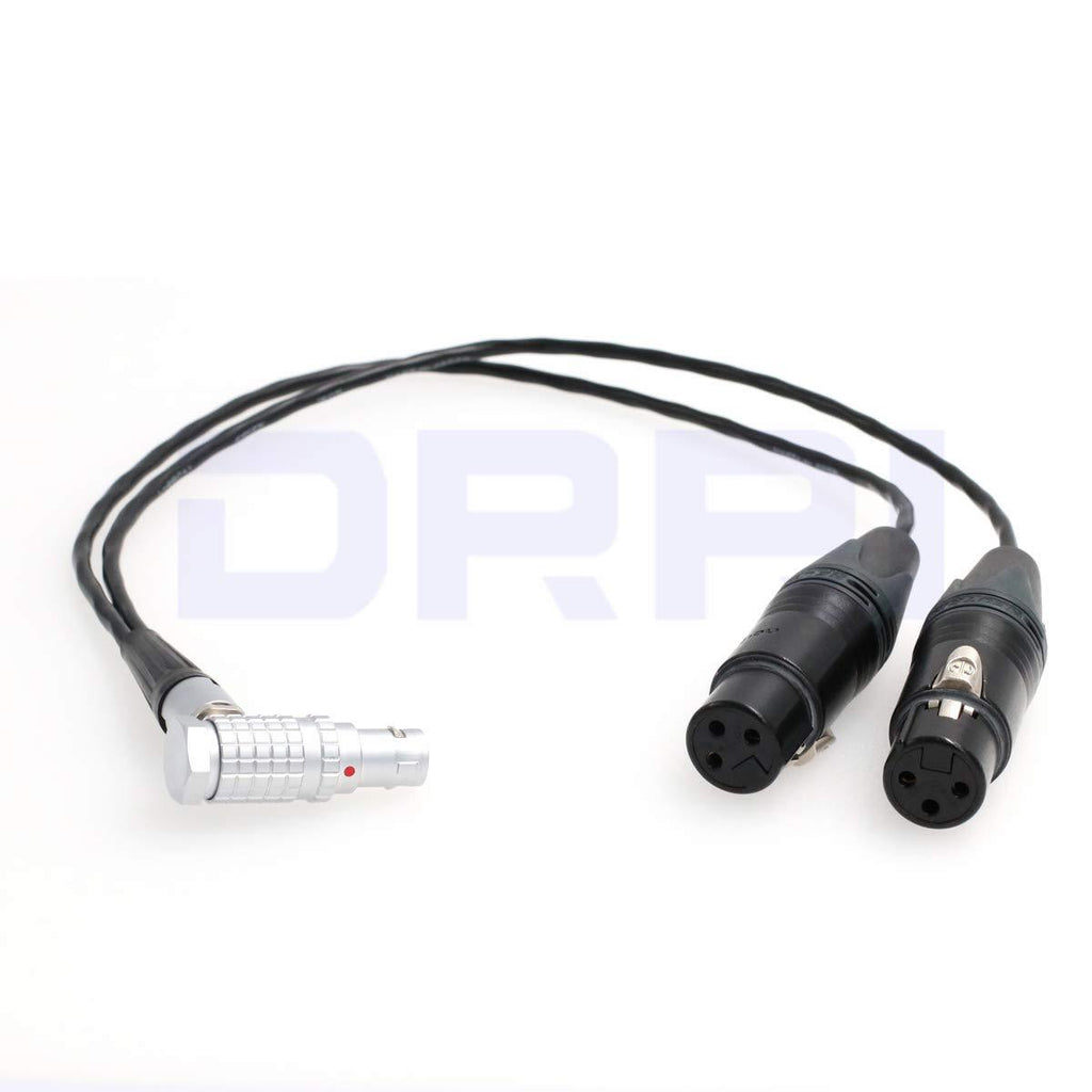 DRRI Atomos Shogun Monitor Recorder Breakout Audio Input Cable 10Pin to Dual 3Pin XLR W 10pin-2*XLR