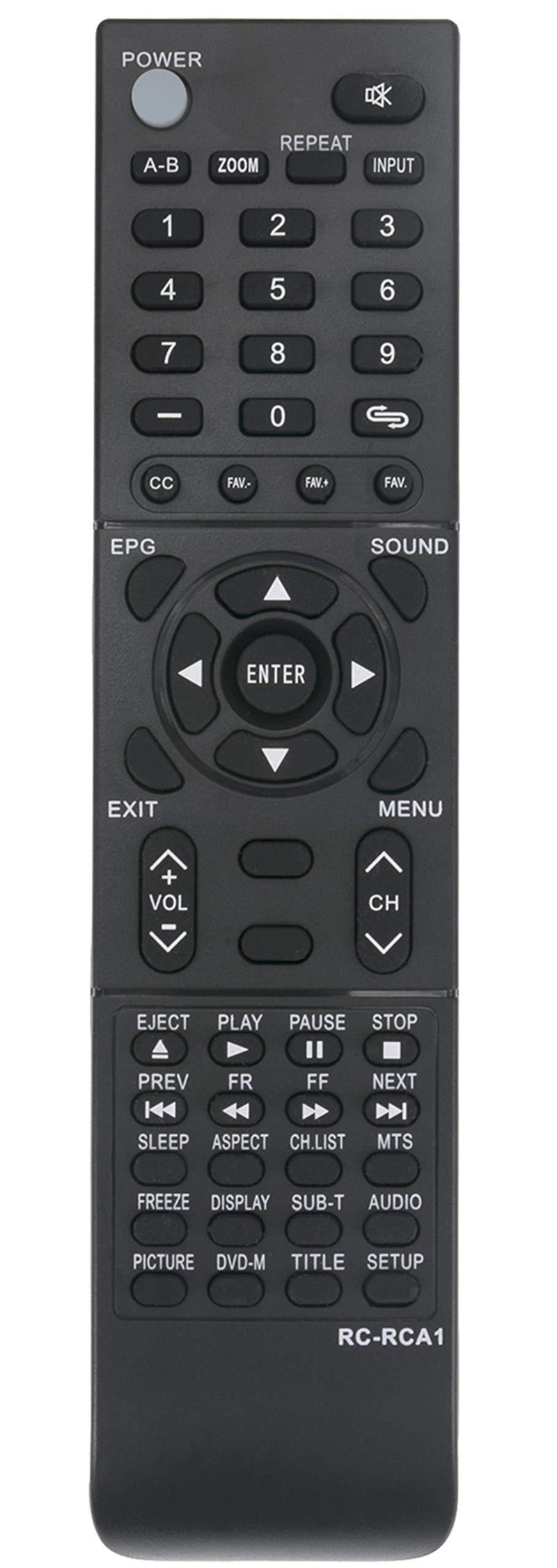 New Replaced Remote fit for RCA TV DVD 19L30RQD 26L30RQD 26LA33RQ 26LA30RQ 26LB33RQ 26LB30RQD 26LB45RQ 32LA45RQ 32LB30RQ 32LB30RQD 32LB45RQ 37LA30RQ 37LA45RQ 39LB45RQ 42LA45RQ 42LB45RQ 42PA30RQ