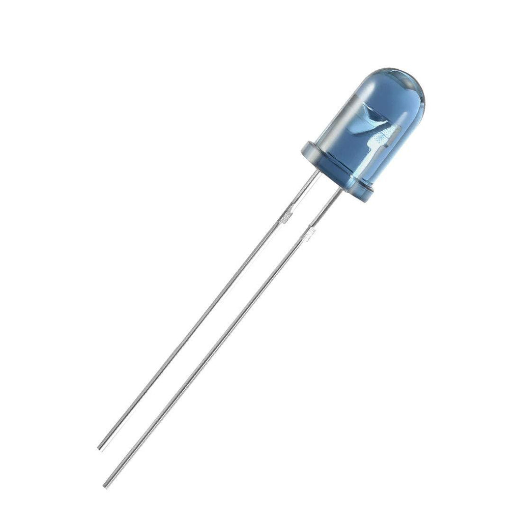 uxcell 10pcs 5mm 940nm Infrared Emitter Diode DC 1.35V LED IR Emitter Light Emitting Diodes Clear Blue Round Head TSAL6200