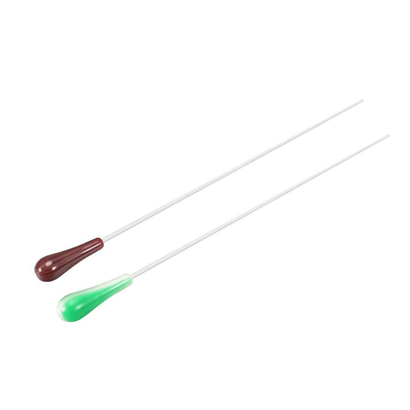 uxcell Music Conductor Baton Orchestra Baton 39cm/15.35inch Length Red Green Resin Handle Music Conducting Baton 2pcs