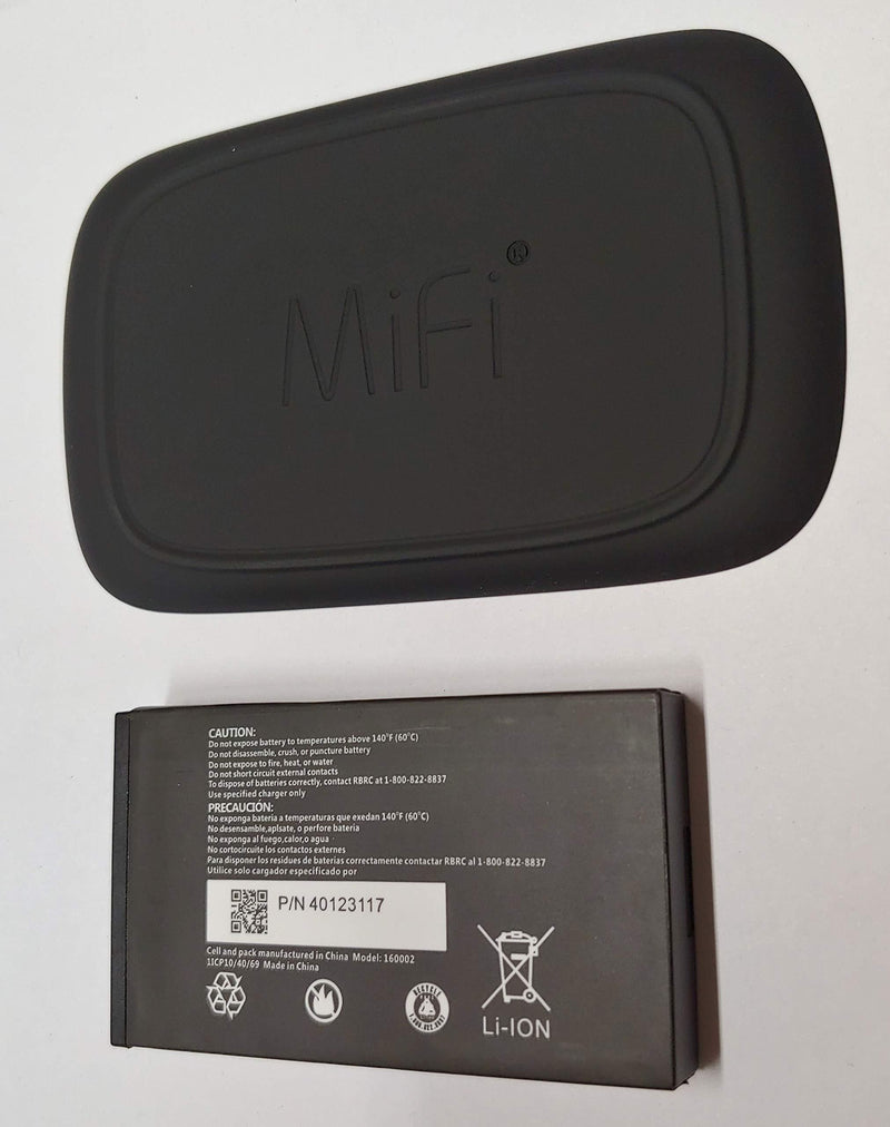 Original A&B Standard Battery for Novatel Jetpack MiFi 7730L Mobile Hotspot - P/N: 40123117 4400 mAh with Back Cover