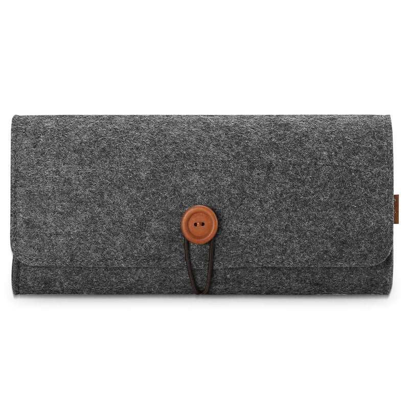 ProCase Carrying Case for Nintendo Switch Lite, Portable Travel Carrying Bag Ultra Slim Professional Protective Felt Pouch for Nintendo Switch Lite 2019 with 5 Game Cartridges Holders -Black Black