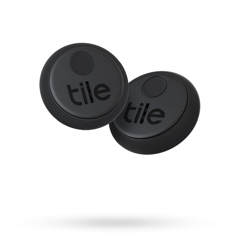 Tile Sticker (2020) 2-pack - Small, Adhesive Bluetooth Tracker, Item Locator and Finder for Remotes, Headphones, Gadgets and More; Waterproof with 3 Year Battery Life
