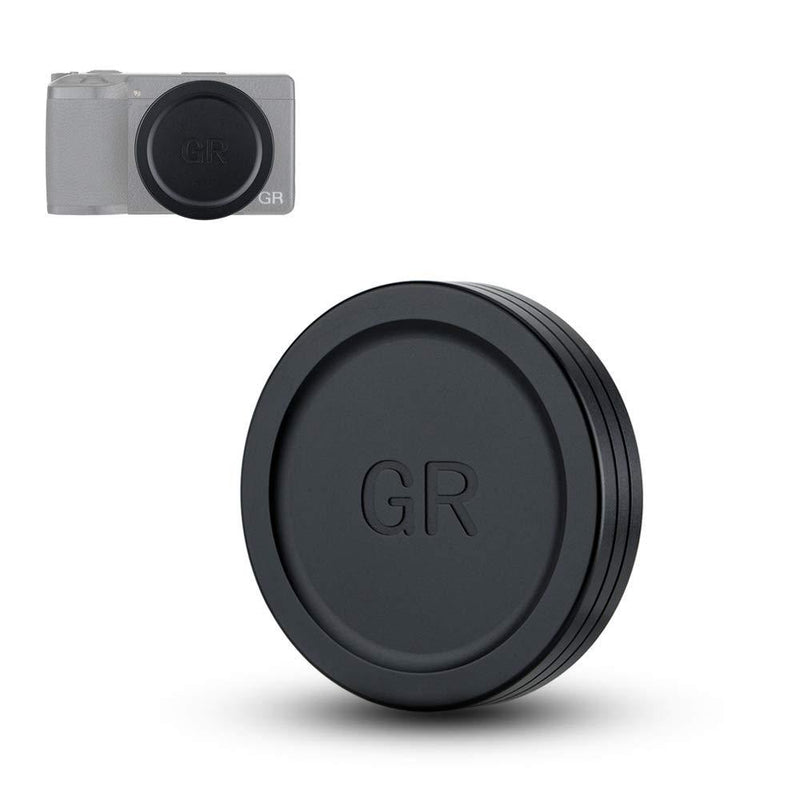 JJC Lens Cap Cover Protector for Ricoh GR III GRIII & GR II GRII Made of Aluminum Alloy & Soft EVA Interior -Black