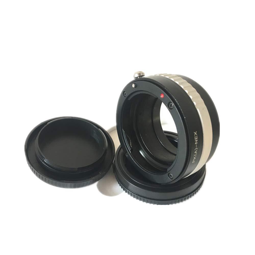 PK(A) to NEX Lens Adapter, for Pentax K PK-A DA AF Lens to for Sony NEX E-Mount Camera, NEX-C3 NEX-5C A7 A7S A7SII A7RII A7III A7RIII A7SIII A9 A6500 A6300 A6000 A5100 A5000 +NEX Before Rear Cap PK A to sony NEX Adapter