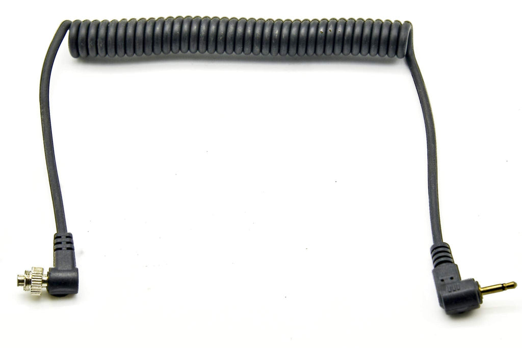 PROtastic 2.5Mm to Male Flash Pc Sync Coiled Cable, 30Cm - 100Cm Long.