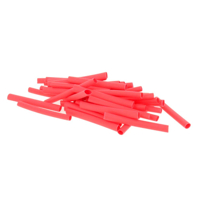 Othmro 800Pcs PE Plastic Industrial Heat-Shrink Tubings, 0.1FT Length 0.08inch Dia 2:1 Electrical Heat Shrink Wrap Cable Sleeve, Insulation Protection Heatshrink Tubes for Cable Bonding Red 2mm/0.08"x30mm/1.18"