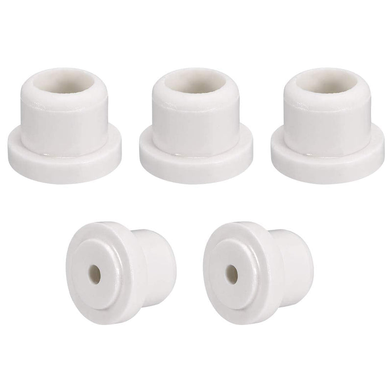 uxcell 5pcs 6.2mm Hole Dia Ceramic Insulator Bead Round Shaped Insulation Bead 18mm Inner Dia for Heat Shrink Tubing Heating Wire