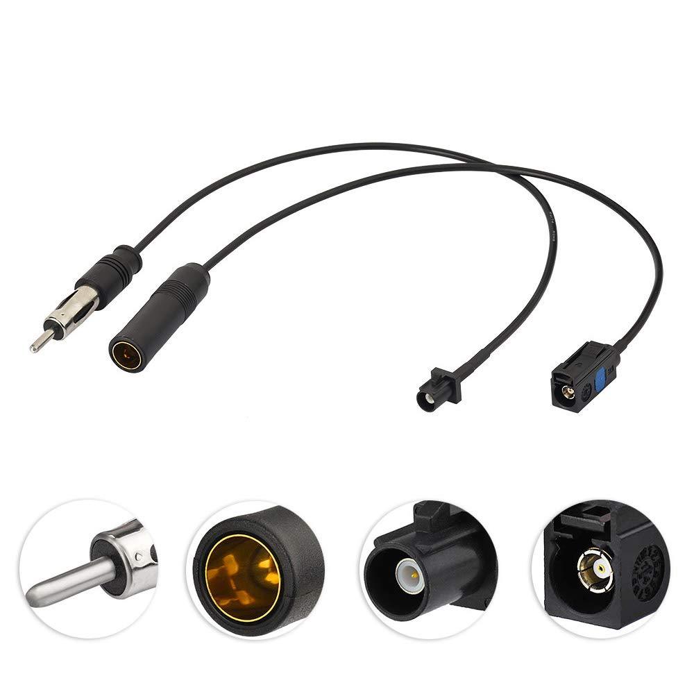 Superbat Antenna to Radio Adapter Cable Kit for Skoda Volvo VW BMW European Vehicle CD AM/FM Radio Modulator Car Audio