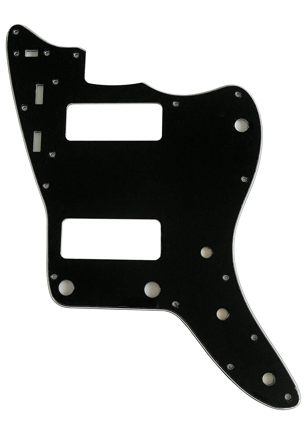 Custom Guitar Pickguard For Fender US Jazzmaster P90 Style Scratch Plate (3 Ply Black) 3 Ply Black