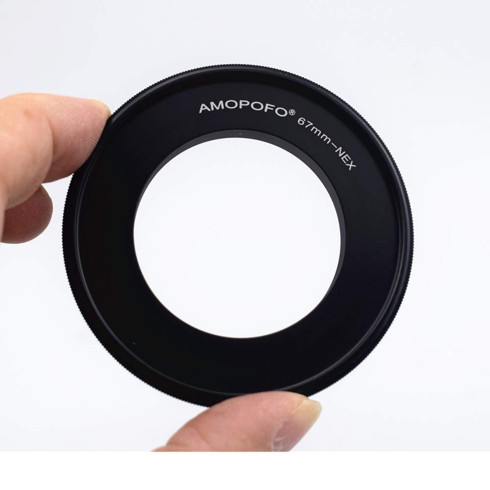 67mm Filter Thread Macro Reverse Mount Adapter Ring,& for Sony E-Series Camera A6500 A6300 A5100 A6000 A5000 A3000 NEX-5T NEX-3N NEX-6 NEX-5R NEX-F3 NEX-3 NEX-5 A7RIII A9 A7III A7 A7s A7R A7II A7RII A 67mm to NEX Reverse Adapter Ring