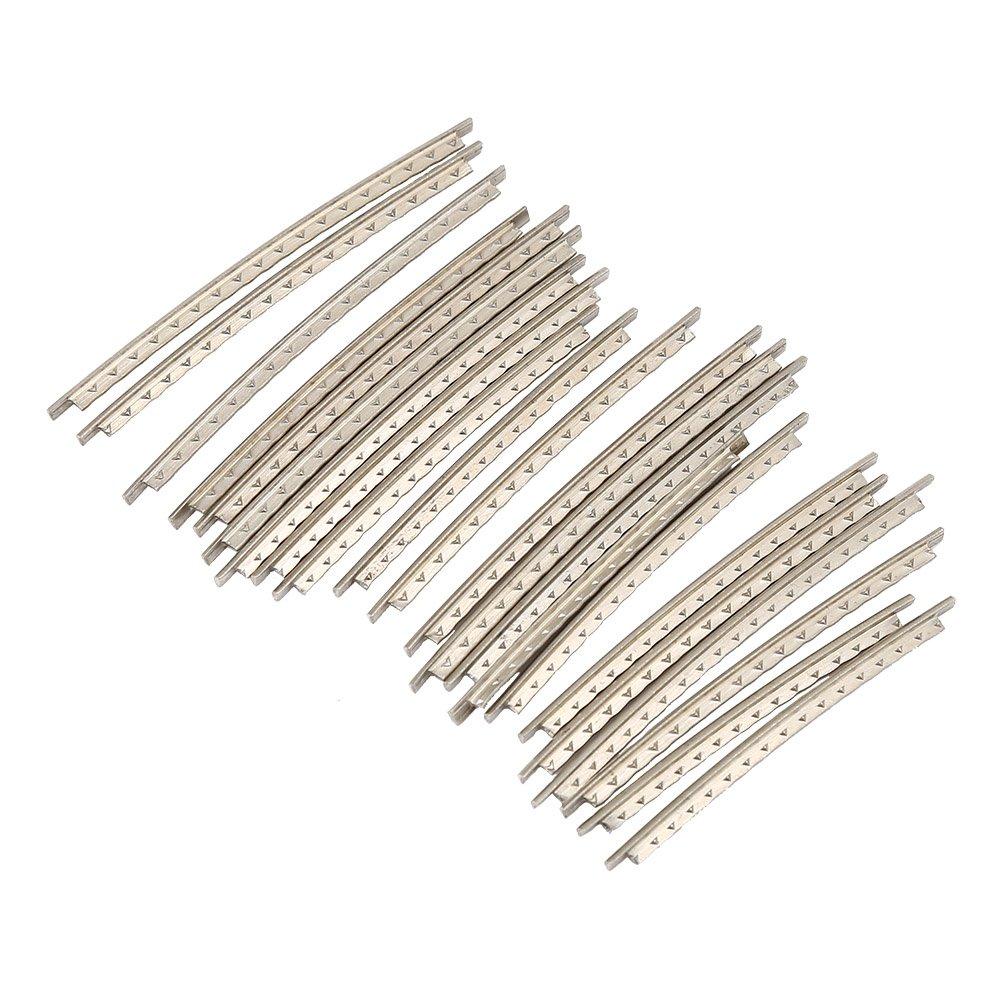 Drfeify Copper Fret Wires, 22Pcs Guitar Fret Wires 2.2mm Cupronickel FretWire Kit for Electric Guitar