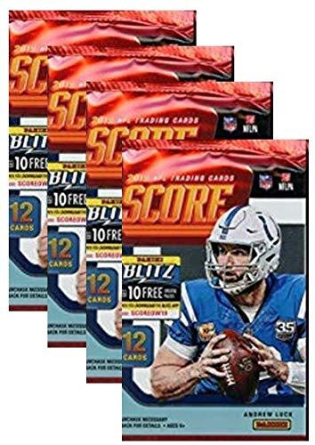 Universal Specialties 2019 Score NFL Football Four (4) Factory Sealed Packs with 12 Cards Each!