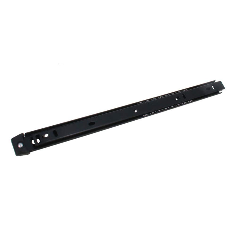 [AUSTRALIA] - MroMax 14-Inch Cold Rolled Steel Drawer Slides, 2 Fold Ball Bearing Slide Track Rail 2 Sections Steel Heavy Runners Ball 27mm Wide 55lb Capacity Black 1 Pair 