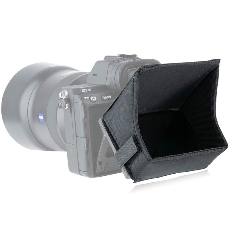 NICEYRIG Sun Shade for A7iii /A7Riii /A7ii /A7Sii /A7Rii /A7 /A9 Sony Camera, 3’’ LCD Sunhood Shield - 320