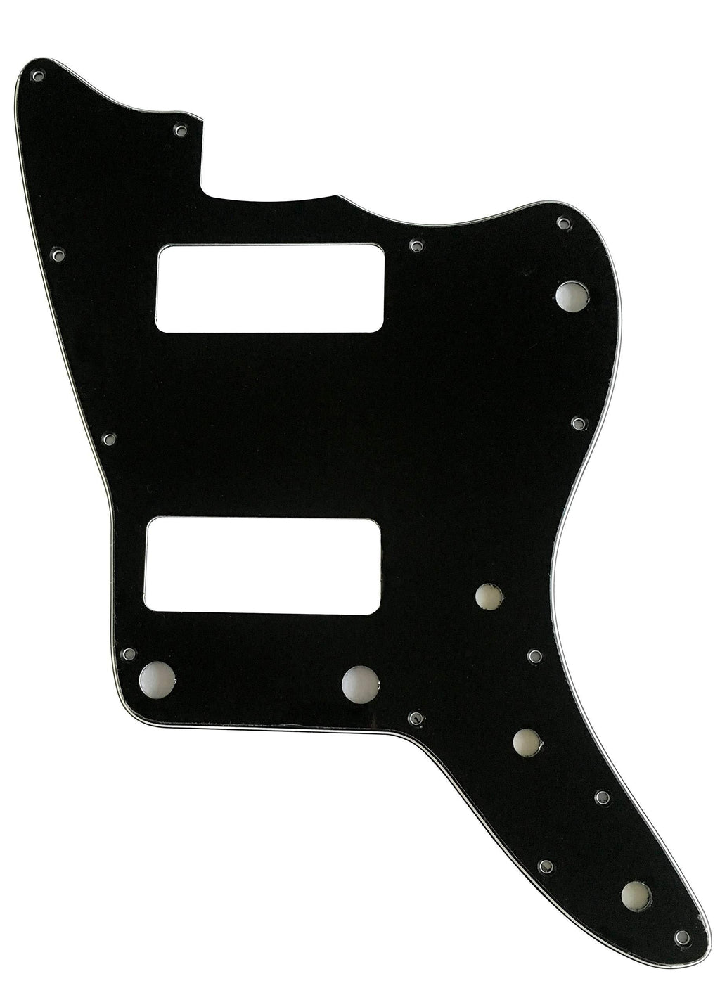 Custom For US Jazzmaster P90 Style No Rthythm Electric Guitar Pickguard (3 Ply Black) 3 Ply Black