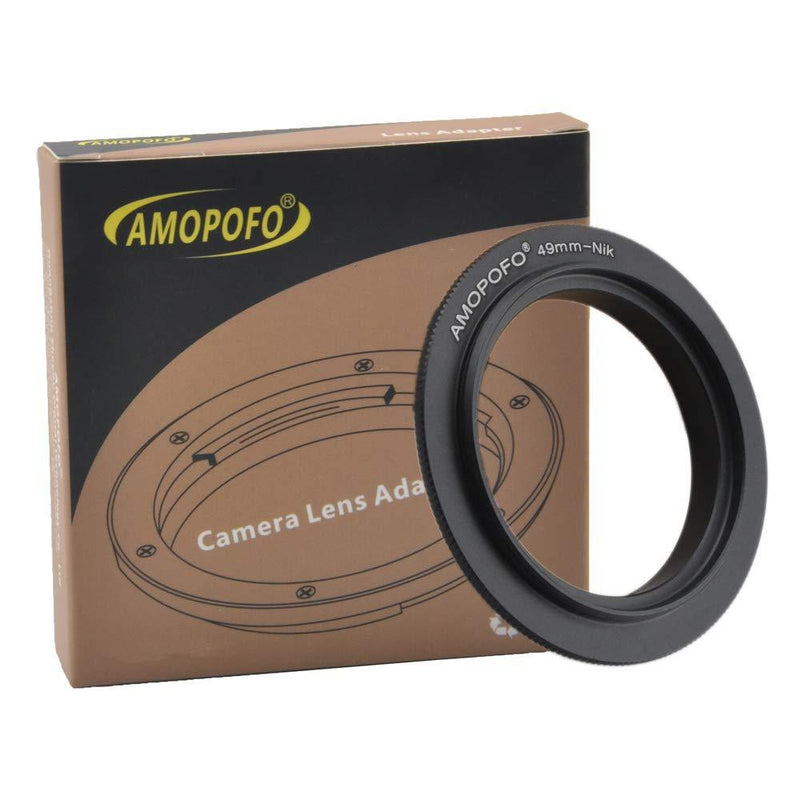 49mm Filter Thread Macro Reverse Mount Adapter Ring,&for Nikon D7500 D7100 D7000 D5600 D5200 D7200, D5500,D750,D810,D5300,D3300,Df, D610 DSLR Cameras 49mm to Nikon Reverse Adapter Ring