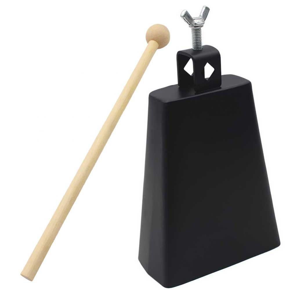 Bnineteenteam Cow Bell,6inch Metal Cow Bell Noisemaker with Stick for Percussion Musical Instruments