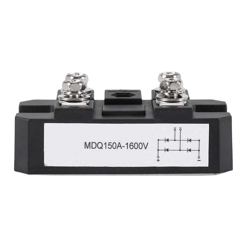 Nikou Bridge Rectifier - Single-Phase Diode Bridge Rectifier 150A Amp High Power 1600V (Black)