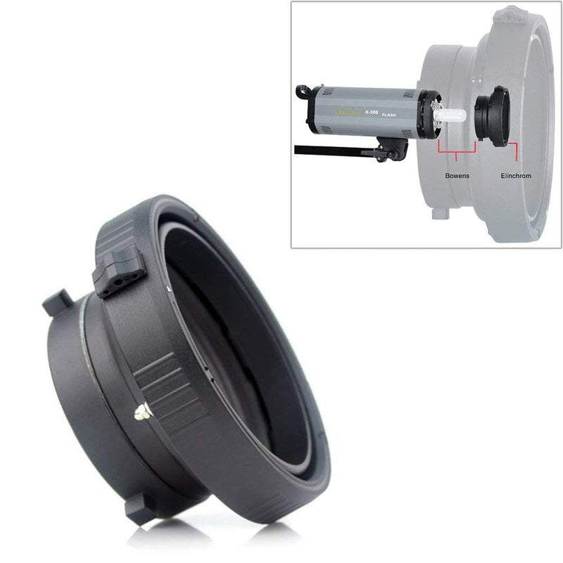 Fomito Photo Studio Bowens Speedring to Elinchrom Mount Converter Monolight Interchangeable Adapter Ring