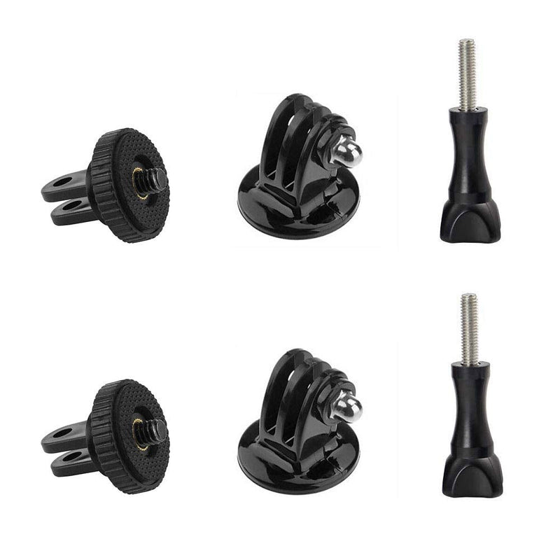 Alsukeay Tripod Adapter Mount with 1/4" Screw Camera Adapter Compatible with GoPro Hero 10 9 8 7 6 5 4 3 3+ 2 1 Session Black Silver SJ4000 SJ5000 Xiaomi Action Cameras