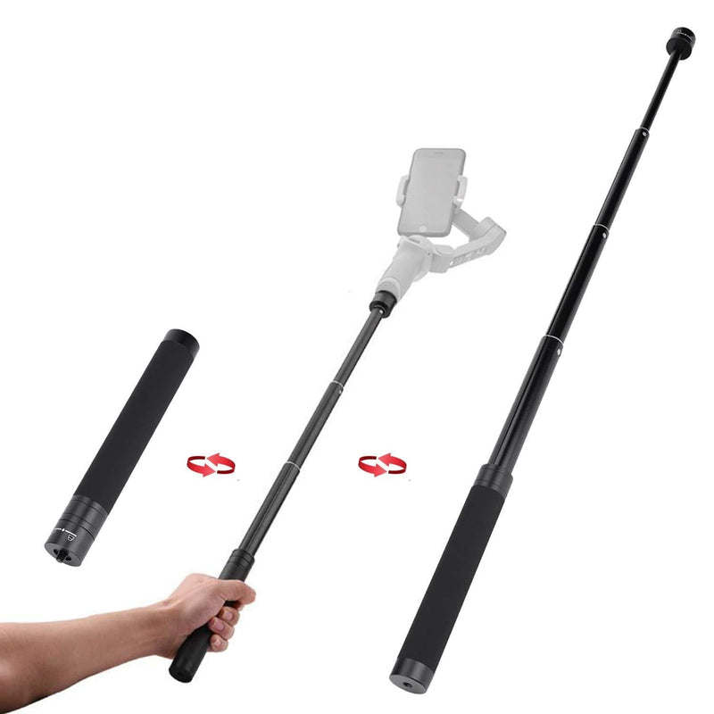 Extension Rod Pole Bar SZ_ABTO Adjustable Selfie Stick for Gimbal Stabilizer Compatible with OSMO Mobile 3 2 Action Gopro Vlog Pocket Zhiyun Smooth 4 Q2 Moza Mini S Handheld Gimbal with 1/4" Thread