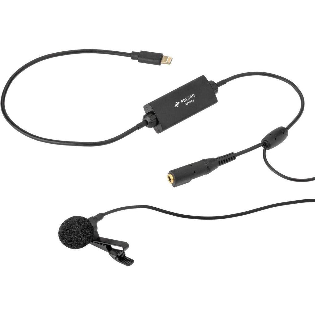 [AUSTRALIA] - Polsen MO-IPL2 Lavalier Microphone with Lightning Connector & Headphone Jack for iOS Devices 