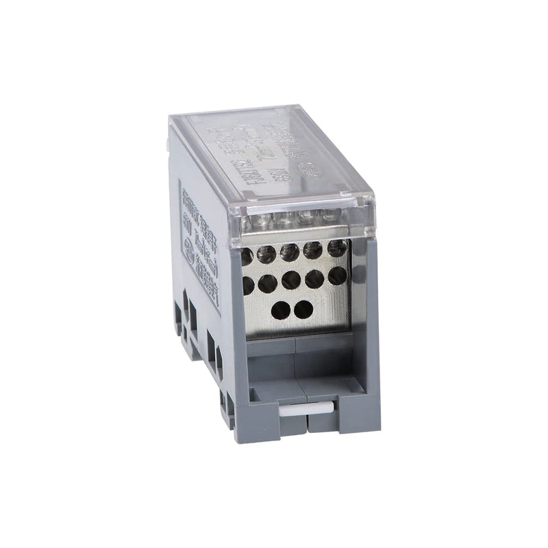 uxcell 1 in 12 Out DIN Rail Terminal Blocks 690V Connectors Distribution Block
