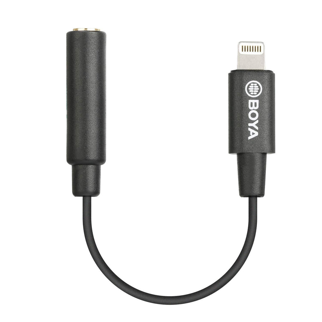 [AUSTRALIA] - BOYA by-K3 3.5mm Female TRRS to Male Lightning Adapter Cable (6cm) 