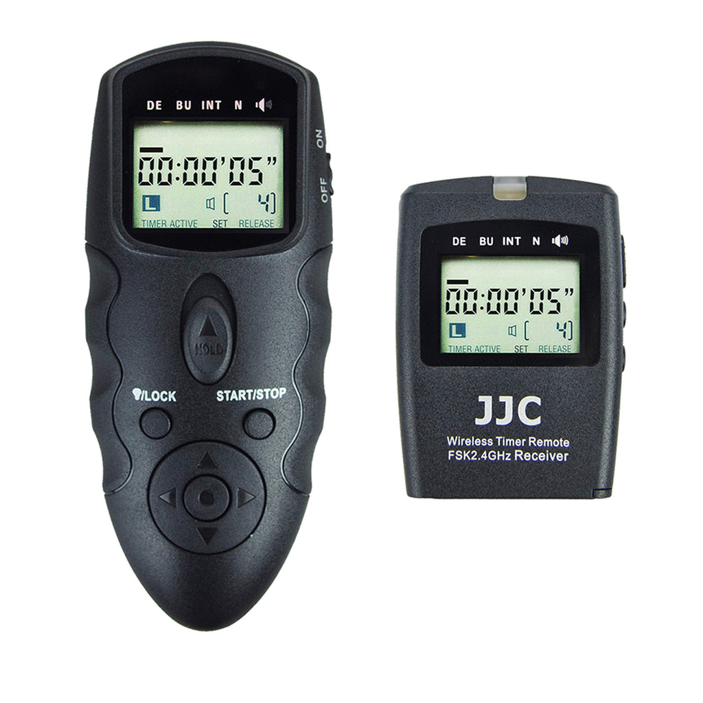 JJC Wireless Intervalometer Timer Remote Control Shutter Release for Canon EOS R5 R3 5D Mark IV III II 6D Mark II 7D Mark II 5Ds R 1Dx Mark III II 1Ds Mark III II 50D 40D 30D 20D and More Canon Camera For Canon RS-80N3