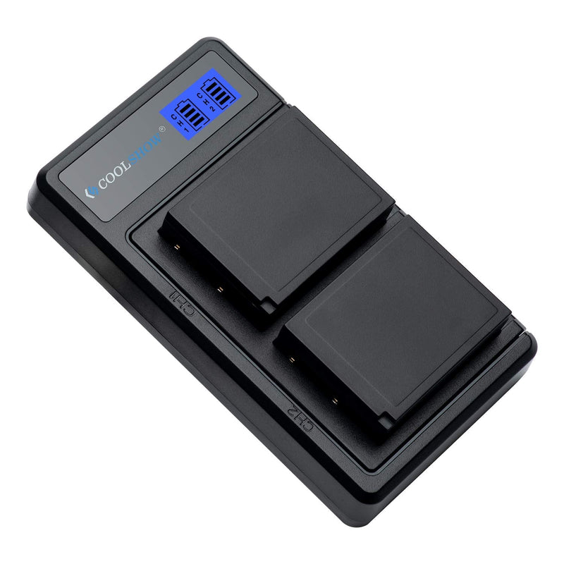 CS COOLSHOW NP-W126 Battery 2 Packs 1500mAh and USB Dual NP-W126S Charger Compatible with Fuji X-T3, X-T2, X-T1,Fujifilm X-A5,X-E3,X-E2,X-E1, X100F,X-H1,X-M1,X-Pro2,X-Pro1,X-T20,X-T10