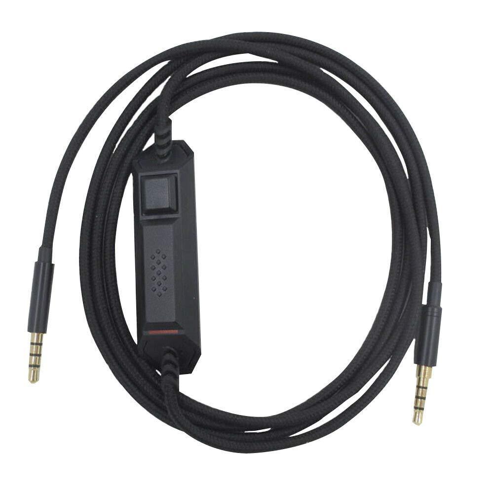 Meijunter 3.5mm Replacement Inline Control Cable for Logitech G933/G633/G635/G935,HyperX Cloud Alpha (HX-HSCA-RD/AM),PS4,Nintendo Switch
