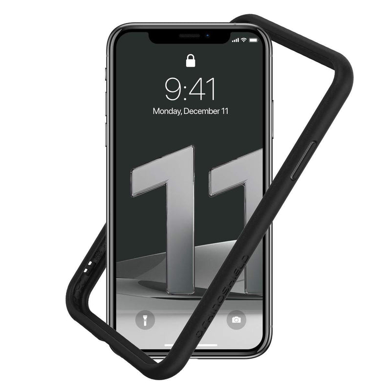 RhinoShield Bumper Case Compatible with [iPhone 11 / XR] | CrashGuard NX - Shock Absorbent Slim Design Protective Cover 3.5M / 11ft Drop Protection - Black iPhone 11 / XR - Black